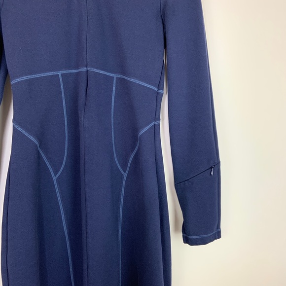 Athleta Cassidy Zip Ponte Dress Size XS Navy - Picture 5 of 7
